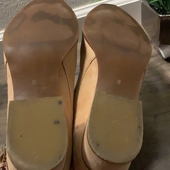 JEFFREY CAMPBELL X FREE PEOPLE CONTINENTAL TAN SUEDE BOOTIES - Picture 7 of 7